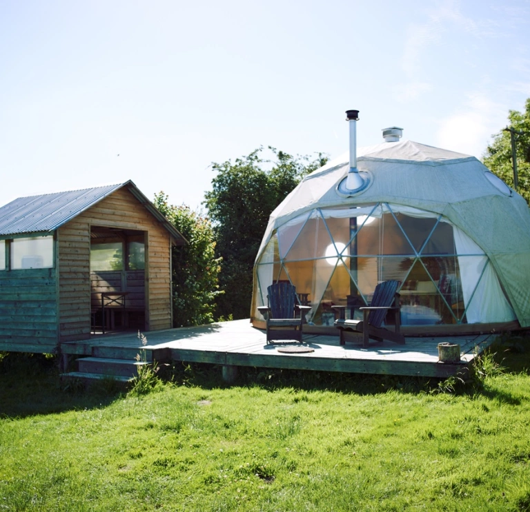 Glamping dome, Fforest, Cardigan,Ceredigion. 
