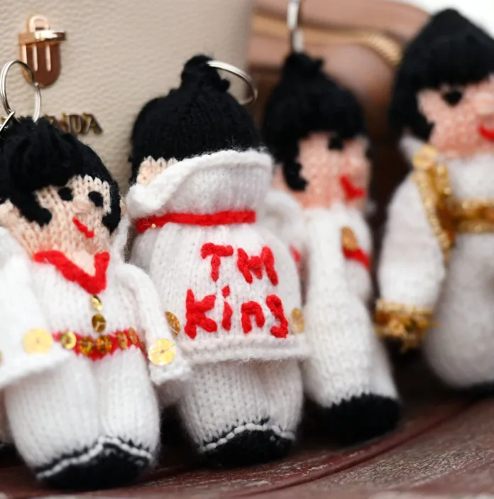 Elvis crochet keyrings