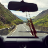 View from windscreen Bwlch Talyllyn
