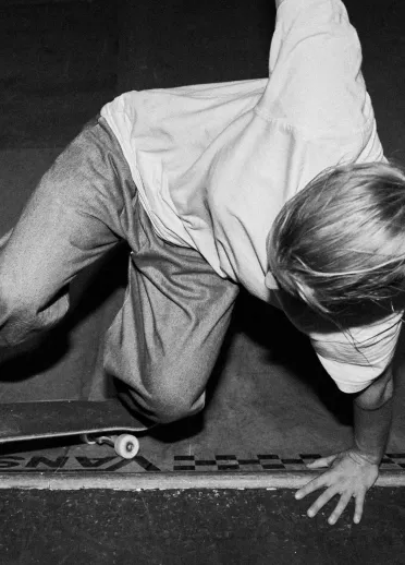 A person doing a skateboard trick