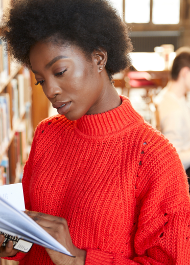 Students in Bangor University Library