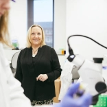 Professor Julie Williams at Cardiff University's Hadyn Ellis building