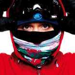 Headshot of Lowri Morgan with adventure gear on