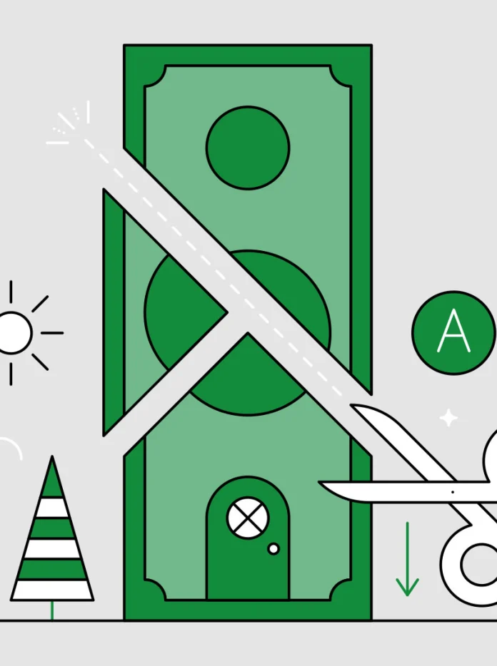 Infographie des icônes de route avec des ciseaux coupant par