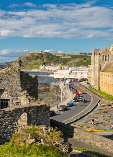 Looking down on Aberystwyth, Ceredigion