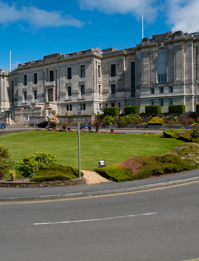 A view of the exterior of the museum