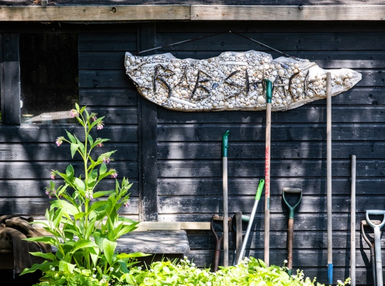 Wooden shed in Newport Pembrokeshire.