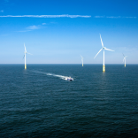 Luftaufnahme der North Hoyle Windfarm, Prestatyn