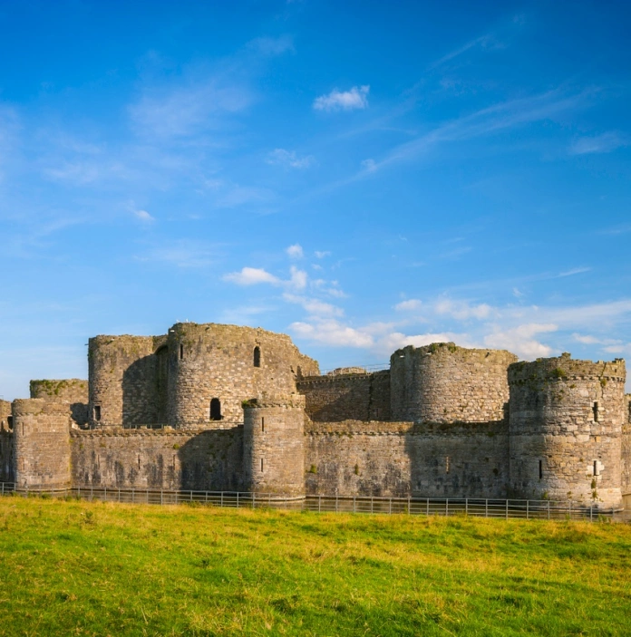 External view of a large old castle