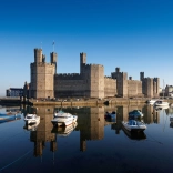 General view from the south Caernarfon Castle 