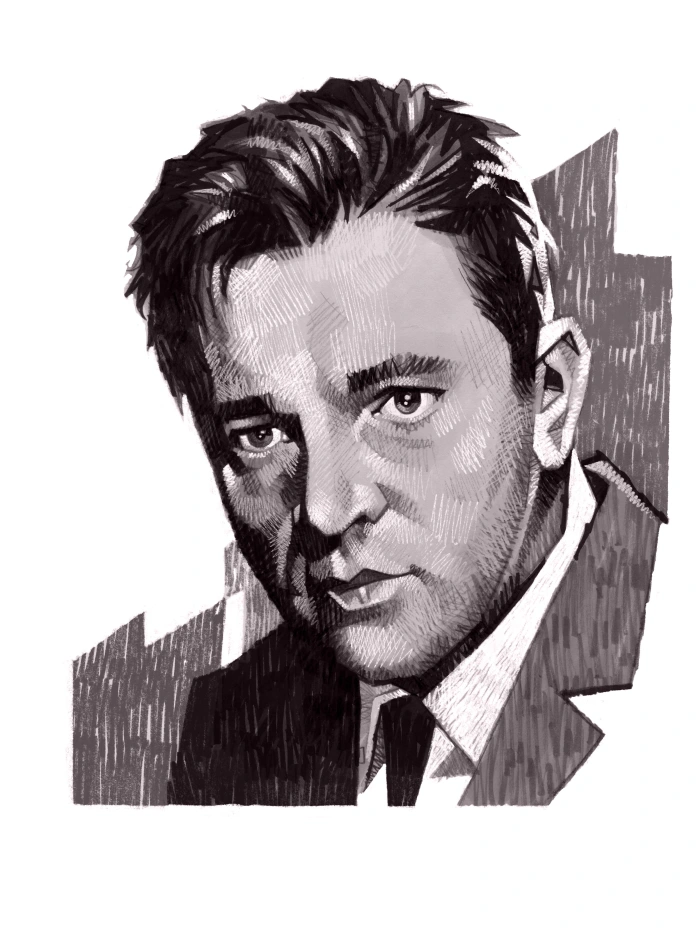 An illustration of Richard Burton