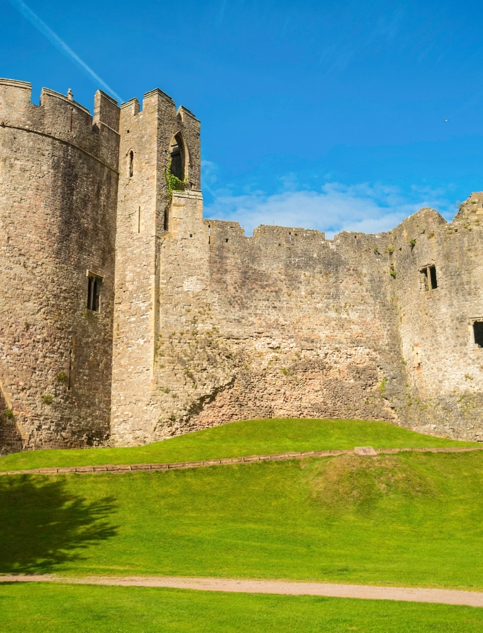 Marten's Tower and the Gatehouse Chepstow Castle 