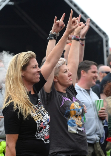 People dancing at the festival.