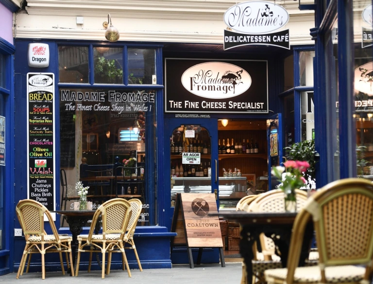 External shot of a cheese shop