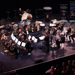 A group of people playing instruments