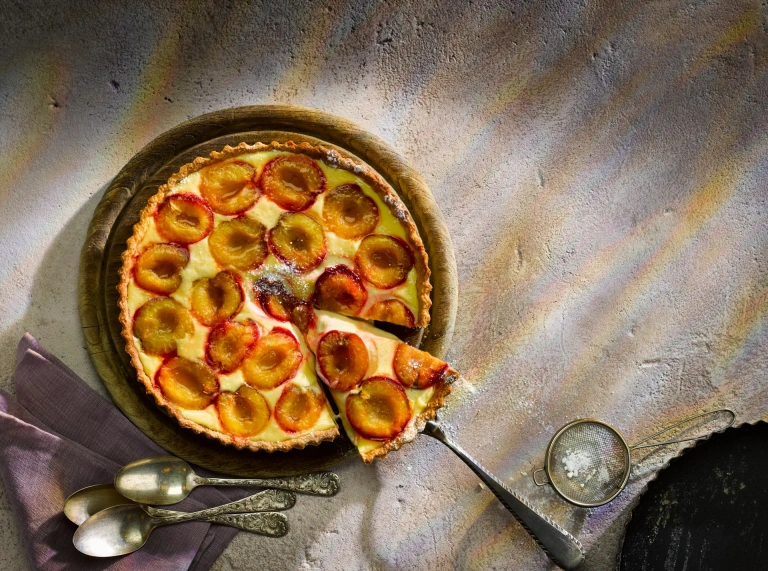 A plum tart.