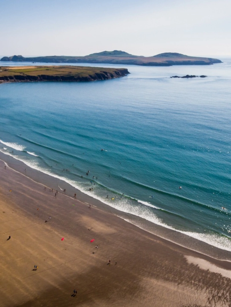 View across Whitesands Bay, Pembrokeshire Coast National Park.