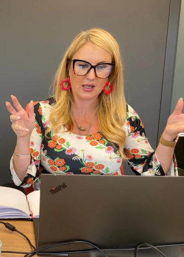 Future Generations Commissioner, Sophie Howe presenting a webinar