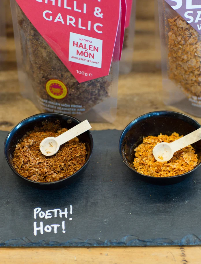 taster bowls of spiced salt