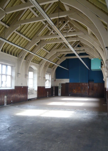 Interior of the museum court room.